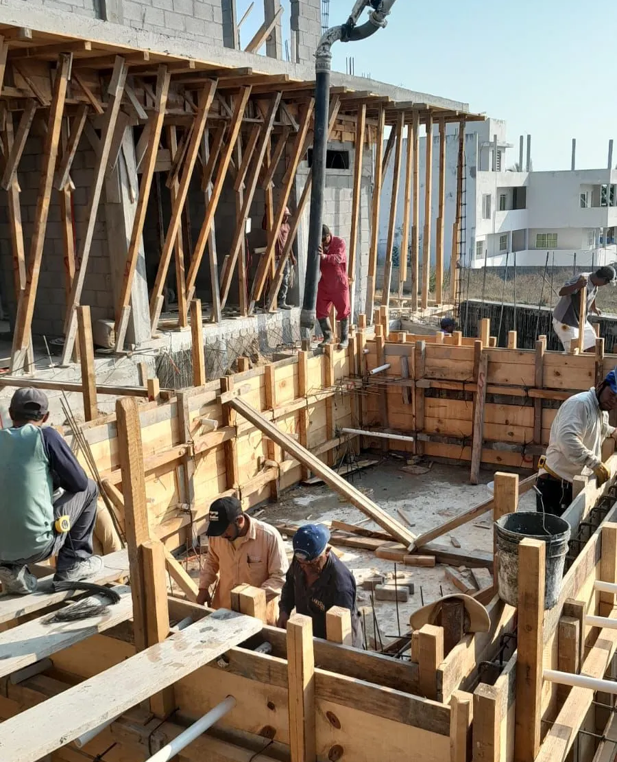 Construcción de alberca